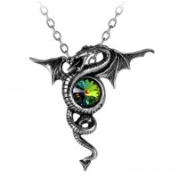 Anguis Aeternus Dragon Pewter Necklace