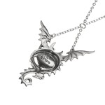 Eye of the Dragon Pewter Necklace