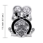 Viking Borre Courtship Silver Pendant