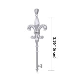 Fleur de lis Spiritual Enchantment Key Pendant