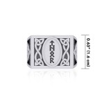 Viking God Thor Runic Mens Signet Ring