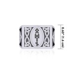 Viking God Odin Runic Mens Signet Ring