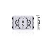 Viking God Loki Runic Mens Signet Ring