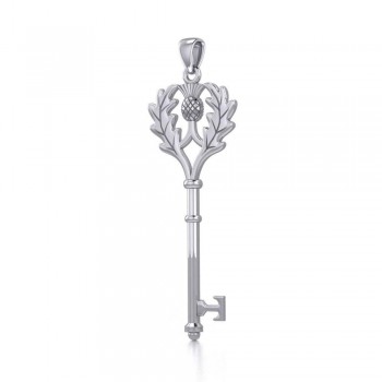 Thistle Key Pendant