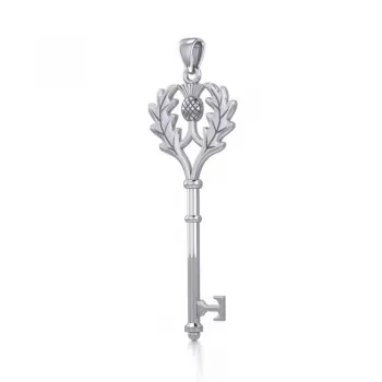 Thistle Key Pendant