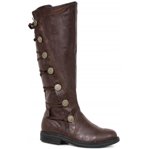 Mens Brown Renaissance Boot - 125-Fresco Knee High Costume Boot